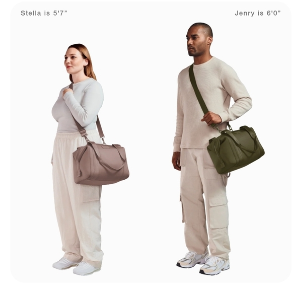 DAGNE DOVER Landon Ash Blue Neoprene Duffle Work Tote Gym Office Carry-On Travel - Picture 8 of 16